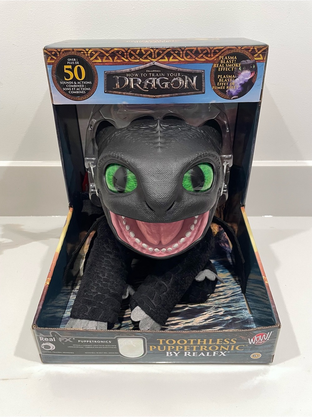 NEW How To Train Your Dragon Toothless Puppetronic By RealFX